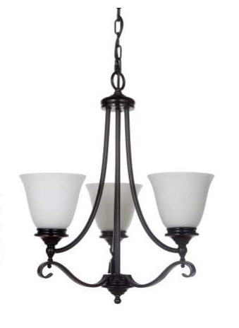 Dallas Three Light Pendant Bronze