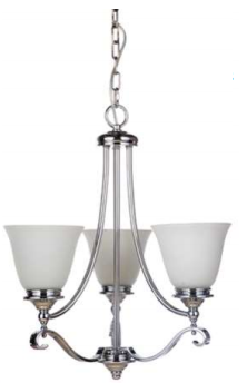 Dallas Three Light Pendant Chrome
