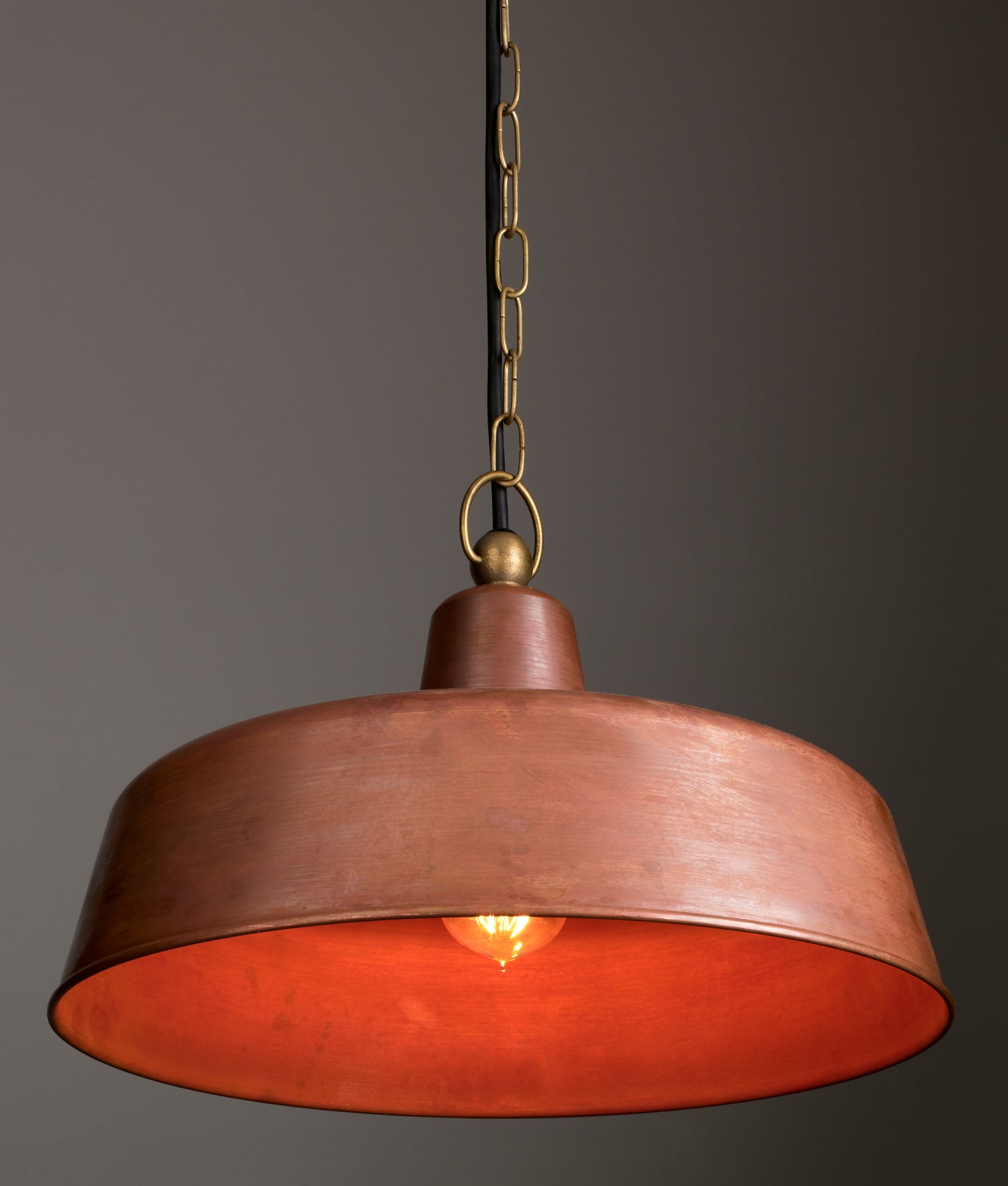 Deksel Interior Aged Copper / Matt Black Pendant