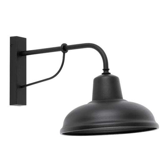 DEKSEL: Industrial Matte Black Interior Wall Light