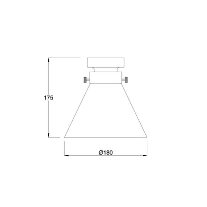D.I.Y. Batten Fittings Small Cone Shape