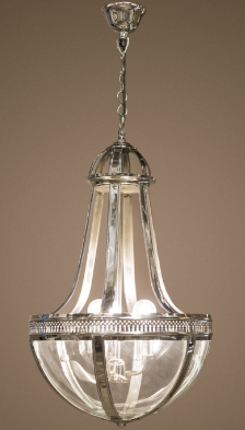 Doma Nickel Three Light Pendant