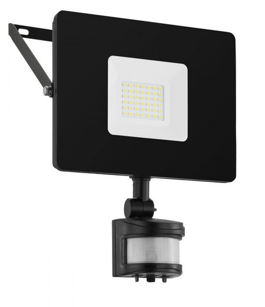 Faedo 30w 5000k LED Black Incl Flex Plug Exterior Sensor Flood Light