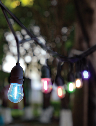 Festoon Hanging LED 12v 10 Light White Multi Colour Incl Driver Kit