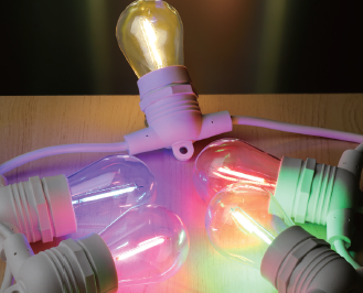 Festoon LED 12v 10 Light White Multi Colour Incl Driver Kit