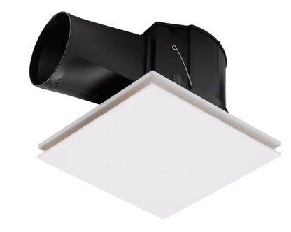Flow 250mm White Square Exhaust Fan