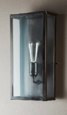 Hamptons Goodman Exterior Lantern (Brass) Black