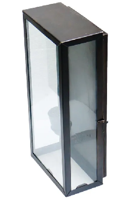 Hamptons Goodman Exterior Lantern (Brass) Black