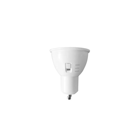 Globe LED GU10 6w 3000k Fr 120d L53mm X Od 50mm (470 Lumens) Wty 1yr (White Finish)