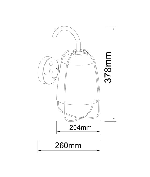 Hink Exterior Surface Mounted Wall Lights