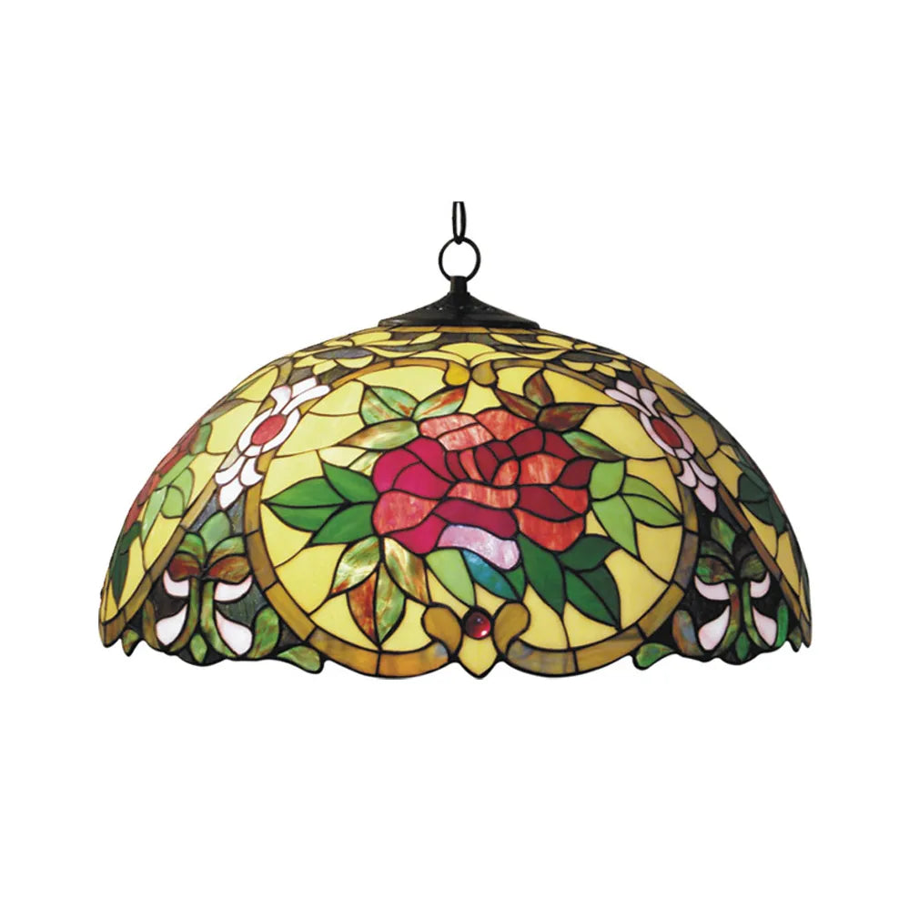 Red Camellia Hanging Lamp