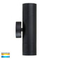 Hv1025t-Hv1027t - Tivah Black Tri Colour Up & Down Wall Pillar Lights