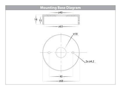 Tivah Black Tri Colour Up & Down Wall Pillar Lights