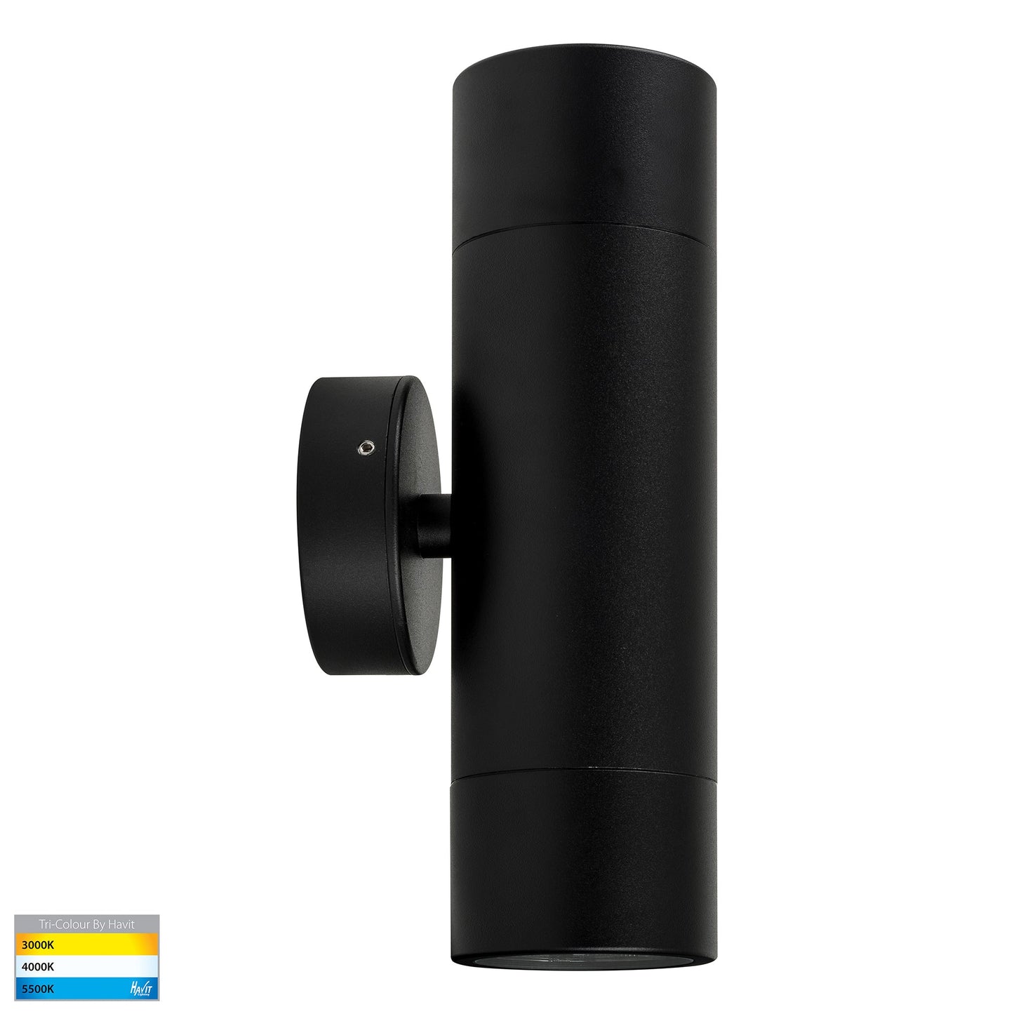 Up & Down Wall Pillar Light Black HV1028t