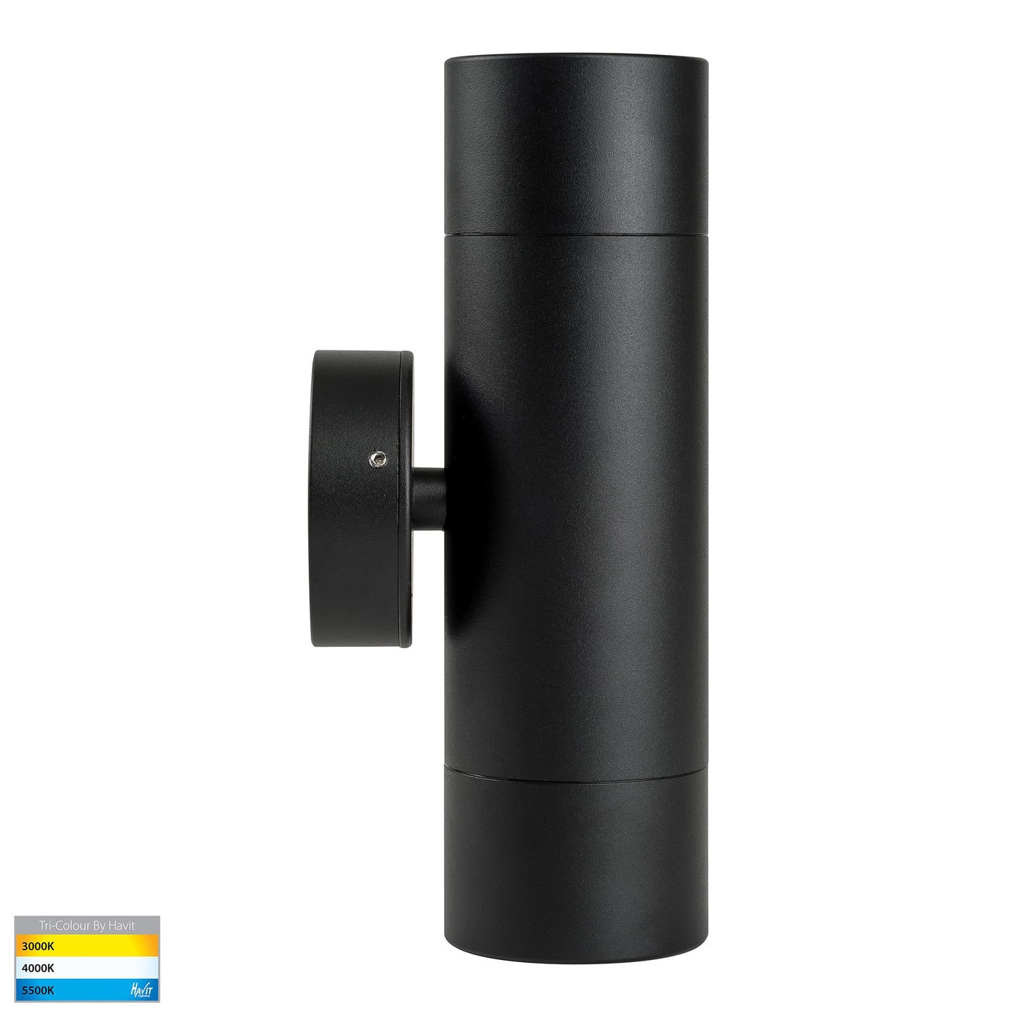 Up & Down Wall Pillar Light Black HV1028t