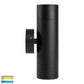 Up & Down Wall Pillar Light Black  HV1028t