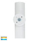 Hv1035t-Hv1037t - Tivah White Tri Colour Up & Down Wall Pillar Lights