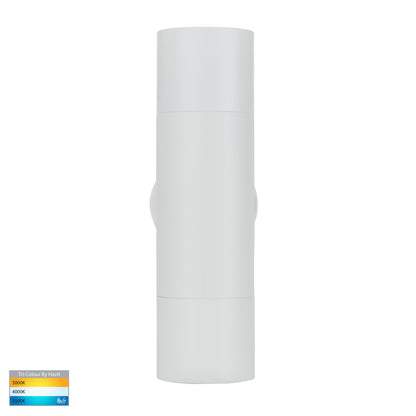 Tivah White Tri Colour Up & Down Wall Pillar Lights
