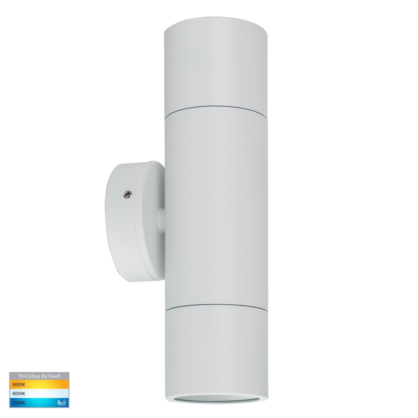 Tivah White Tri Colour Up & Down Wall Pillar Lights