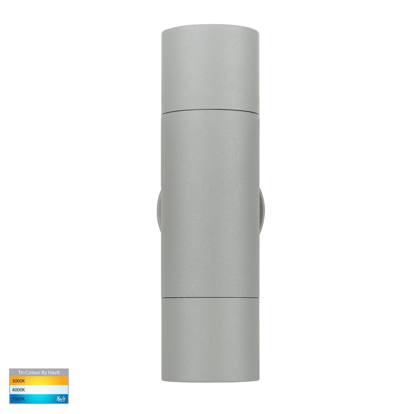Hv1045t-Hv1047t - Tivah Silver Tri Colour Up and Down Wall Pillar Lights