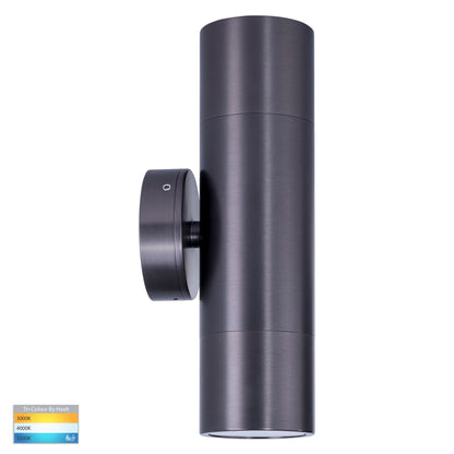 Up and Down Wall Pillar Light Graphite Coloured
