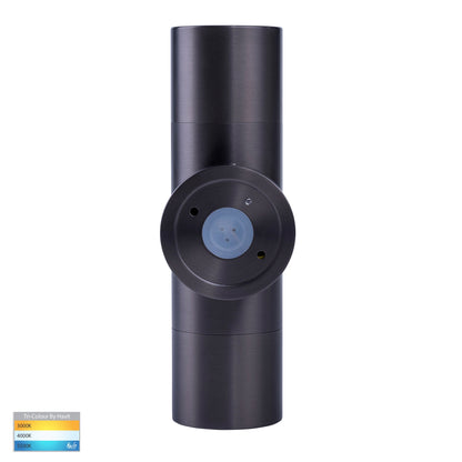 Up and Down Wall Pillar Light Graphite Coloured