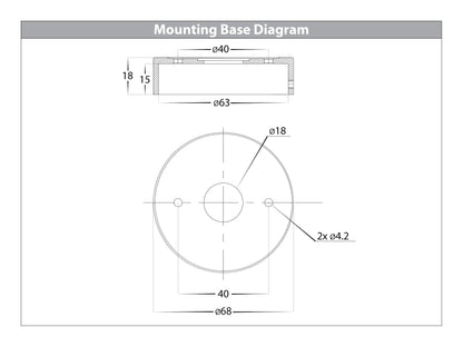 Highlight Titanium Aluminium Tri Colour Up and Down Wall Pillar Lights