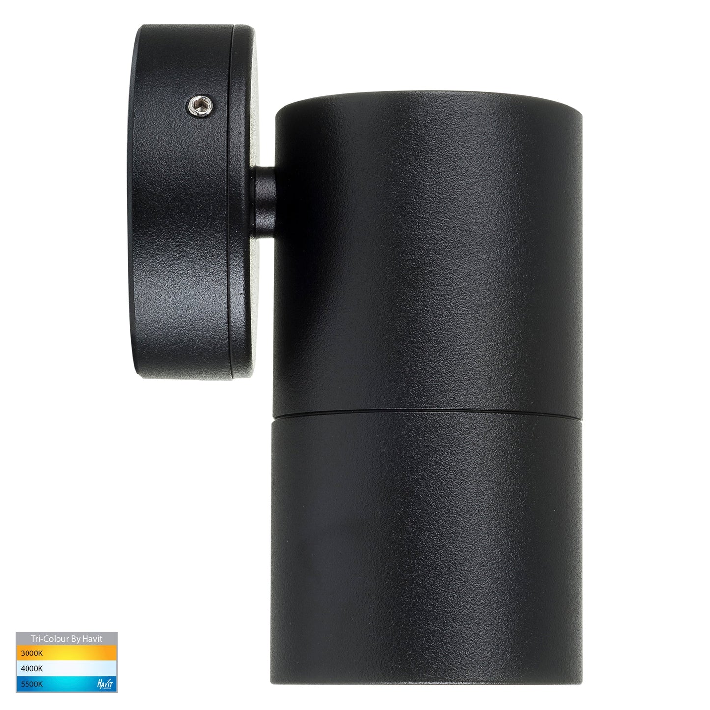 Hv1125t-Hv1127t - Tivah Black Tri Colour Fixed Down Wall Pillar Lights