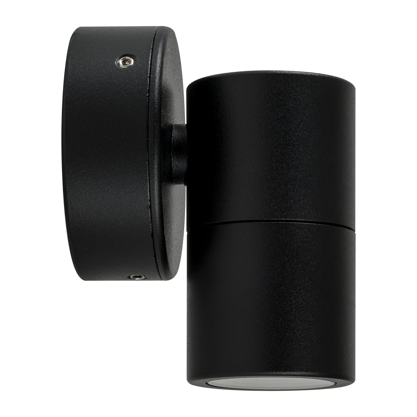 Single Fixed Wall Pillar Light Black