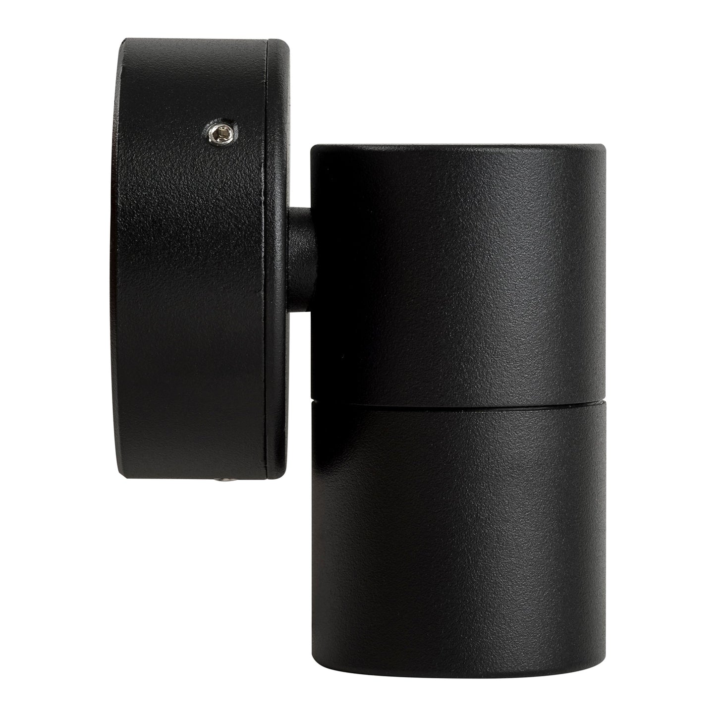 Single Fixed Wall Pillar Light Black