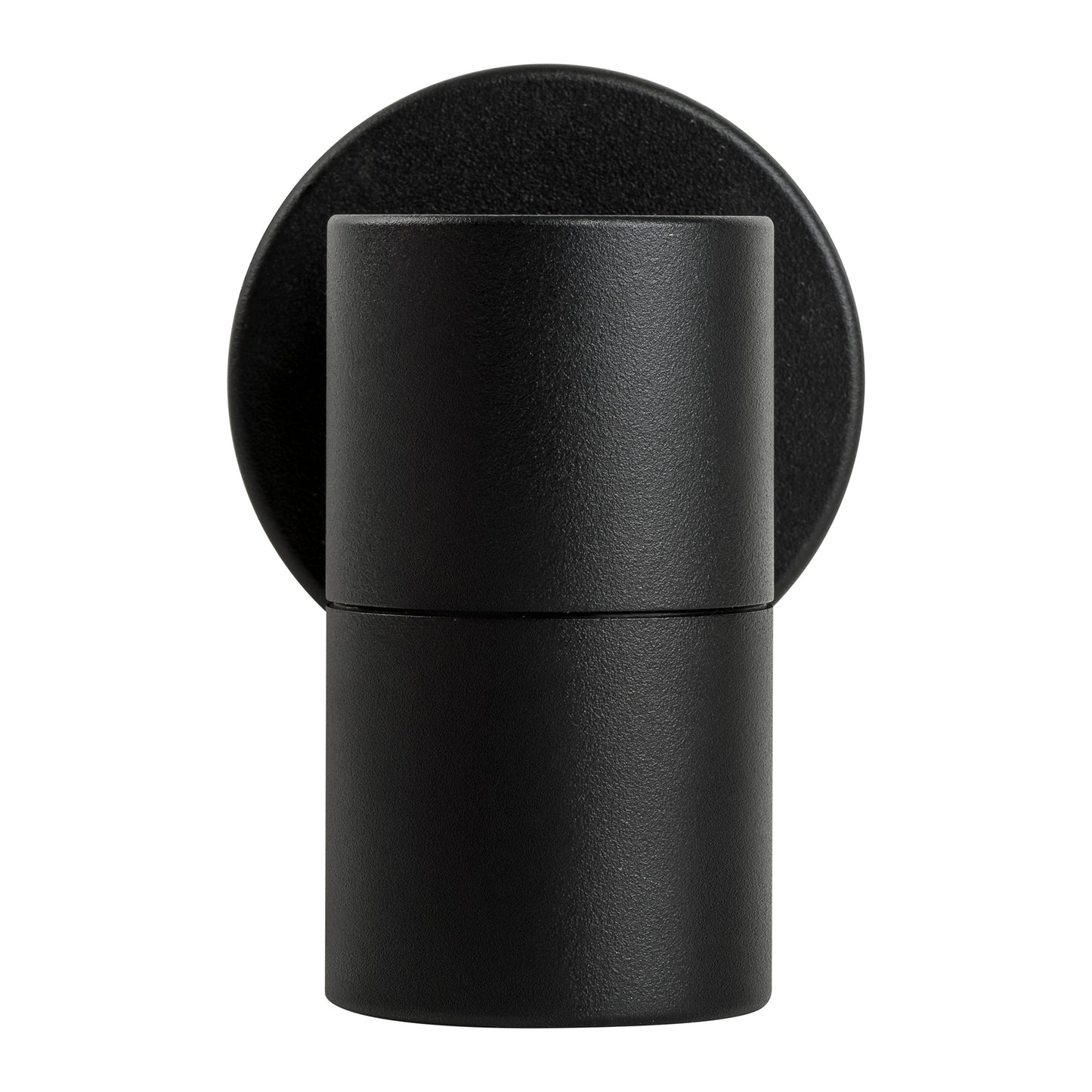 Single Fixed Wall Pillar Light Black