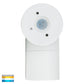 Hv1135t-Hv1137t - Tivah White Tri Colour Fixed Down Wall Pillar Lights