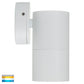 Hv1135t-Hv1137t - Tivah White Tri Colour Fixed Down Wall Pillar Lights