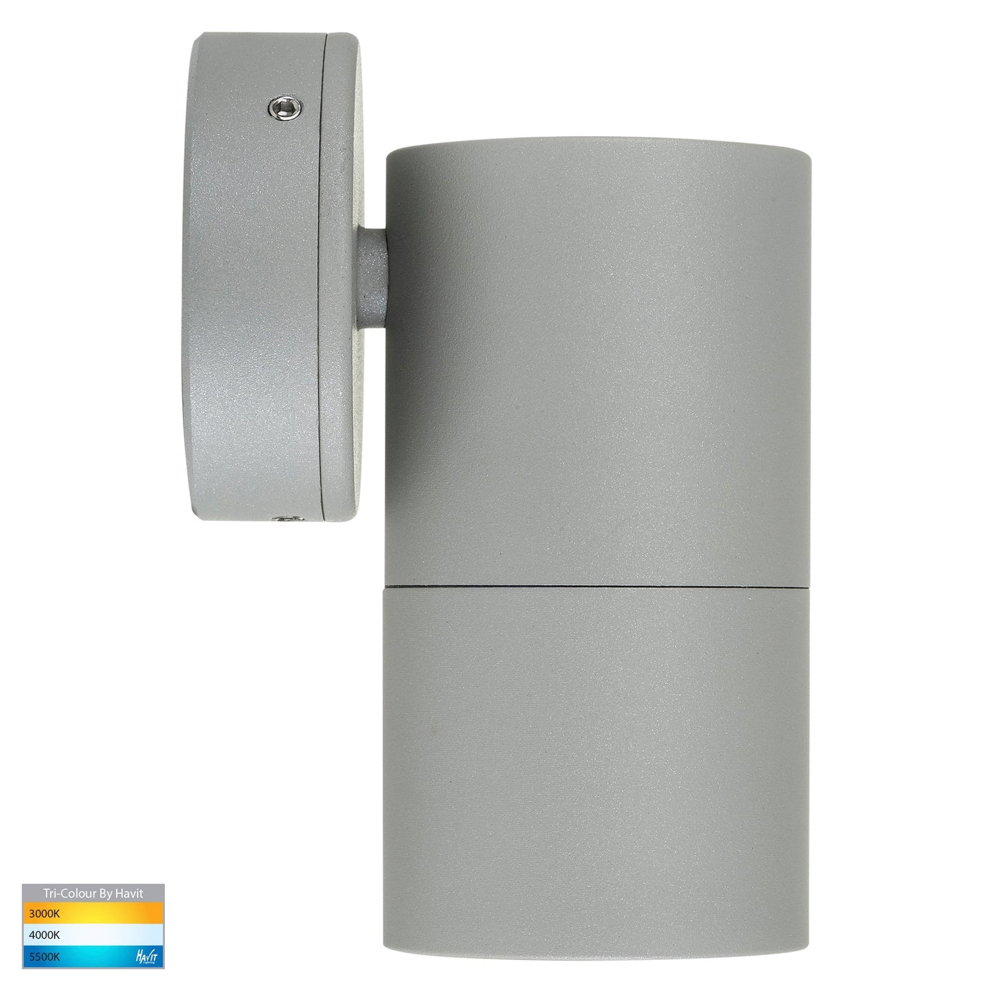 Hv1145t-Hv1147t - Tivah Silver Tri Colour Fixed Down Wall Pillar Lights