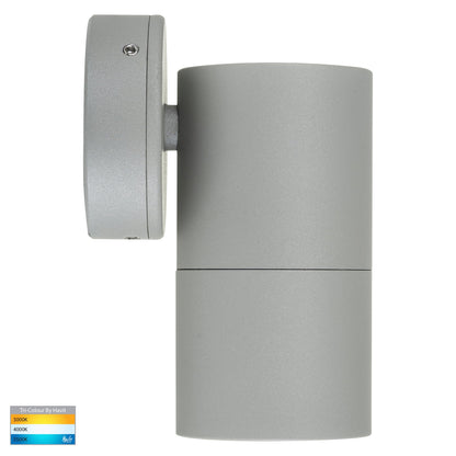 Hv1145t-Hv1147t - Tivah Silver Tri Colour Fixed Down Wall Pillar Lights