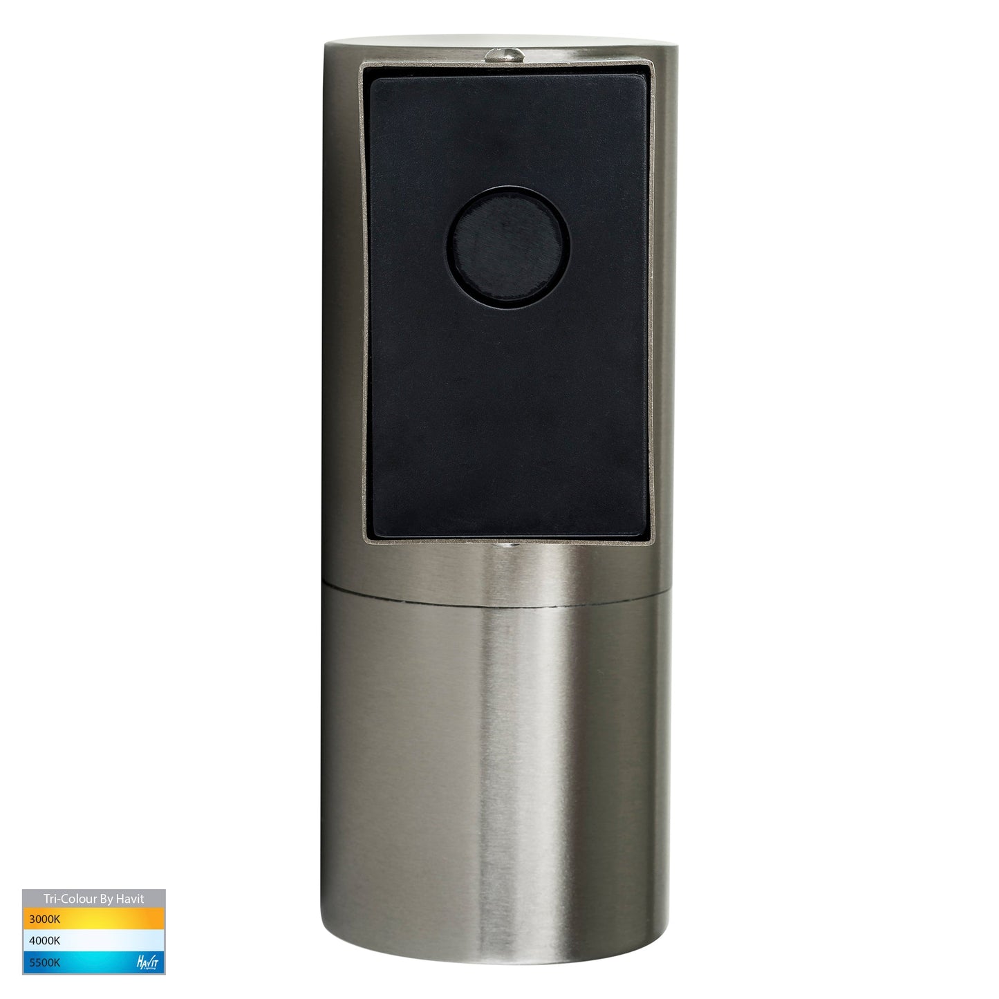 Hv1171t - Piaz Stainless Steel Tri Colour Fixed Down LED Wall Pillar Light