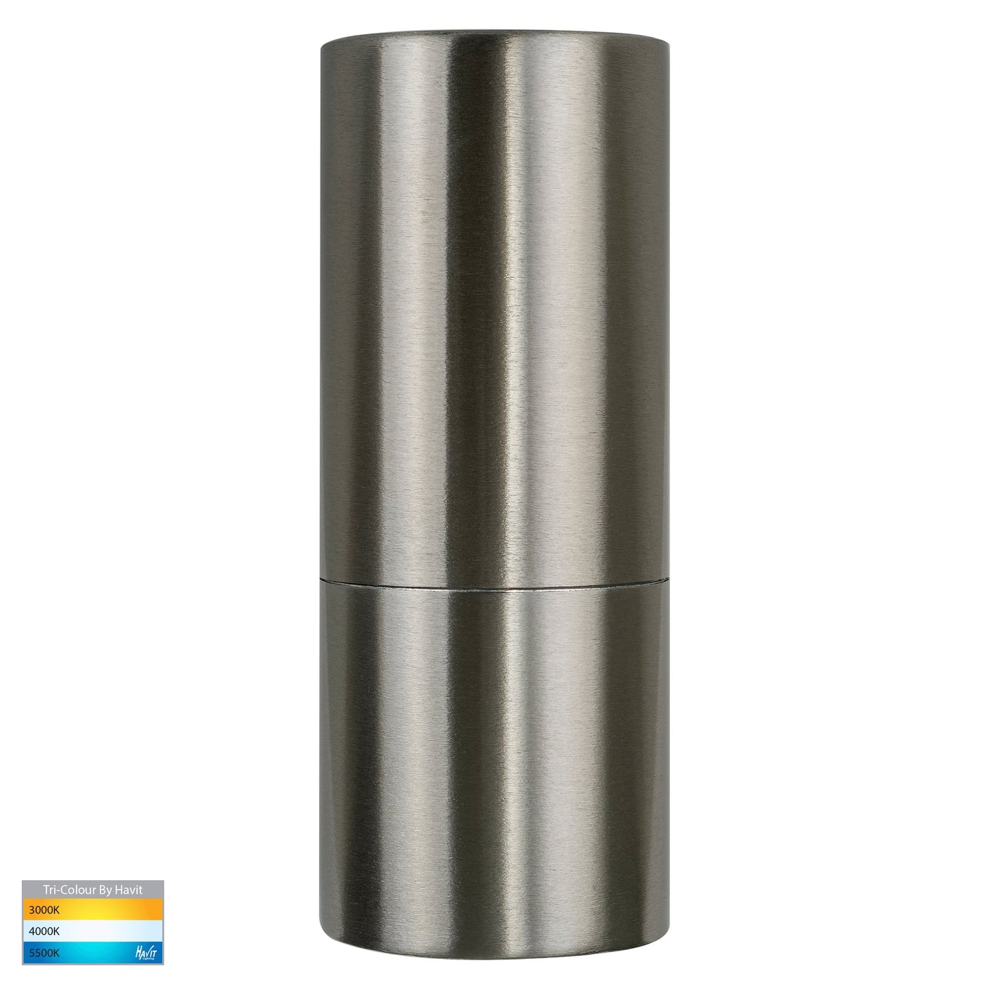 Hv1171t - Piaz Stainless Steel Tri Colour Fixed Down LED Wall Pillar Light