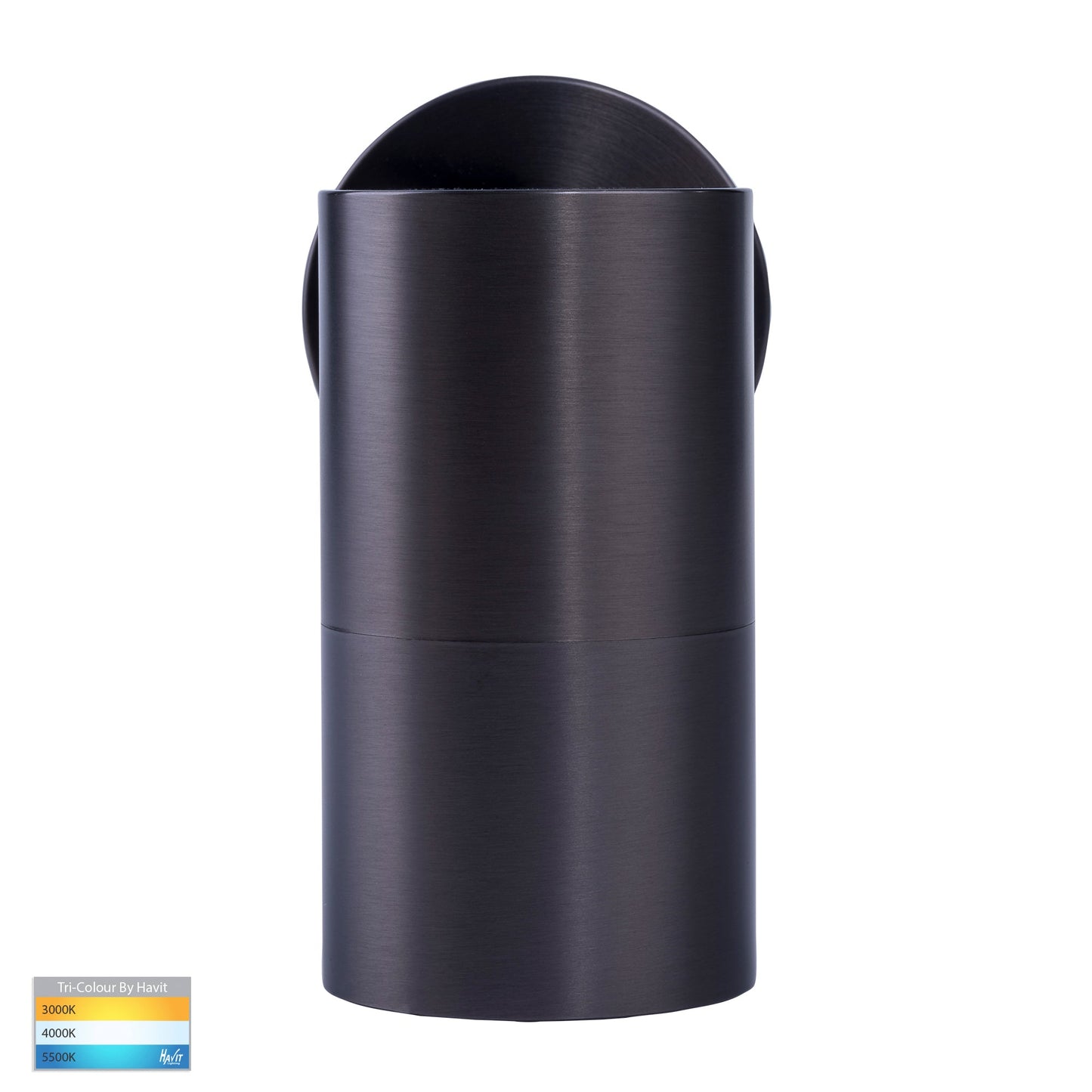 Single Fixed Wall Pillar Light Graphite Coloured 