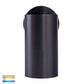 Single Fixed Wall Pillar Light Graphite Coloured 