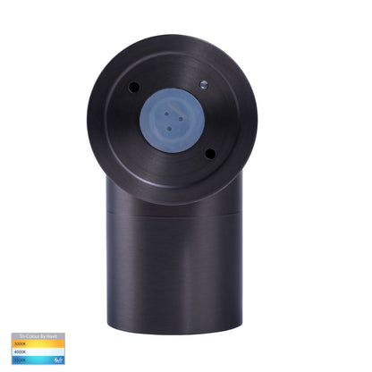 Single Fixed Wall Pillar Light Graphite Coloured