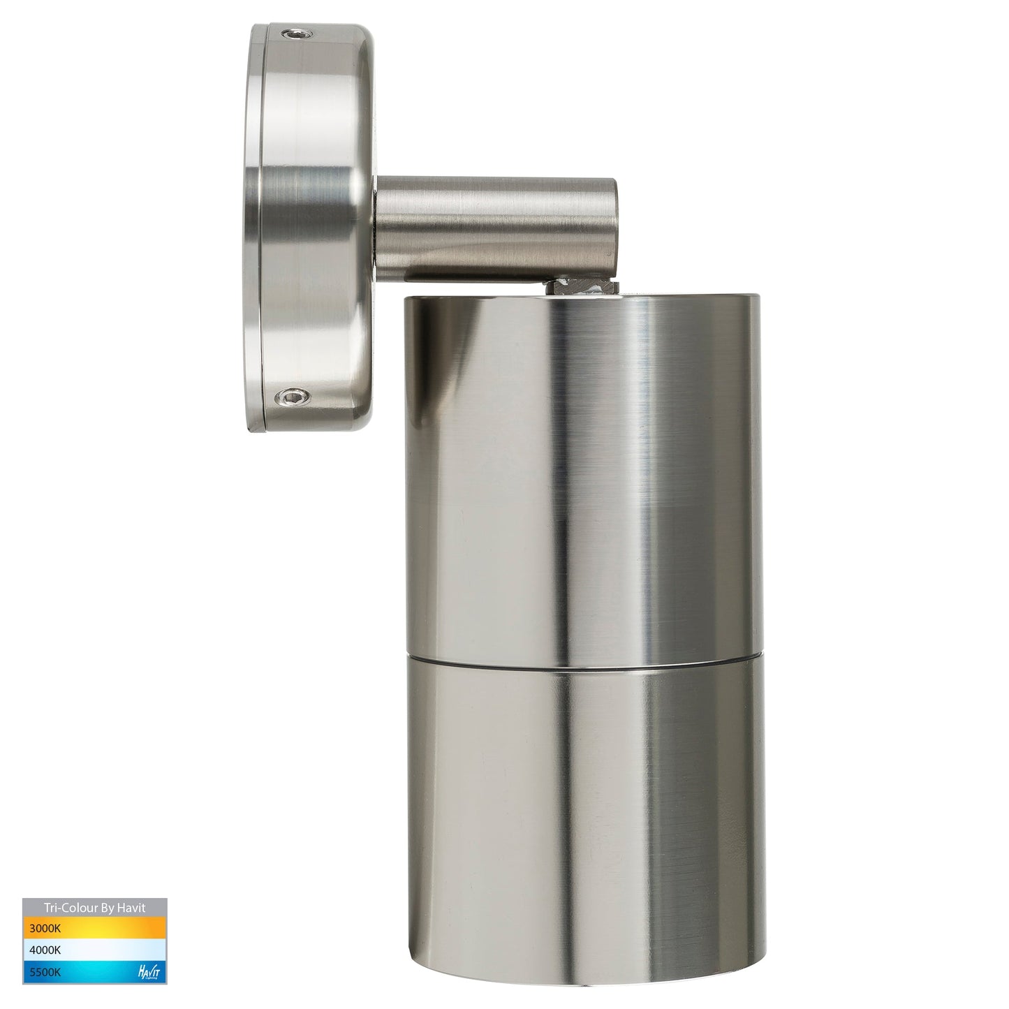 Hv1205t-Hv1207t - Tivah 316 Stainless Steel Tri Colour Single Adjustable Wall Pillar Lights