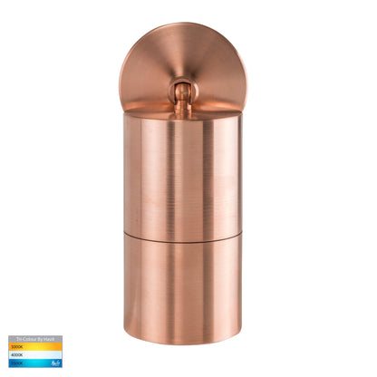 Hv1215t-Hv1217t - Tivah Solid Copper Tri Colour Single Adjustable Wall Pillar Lights