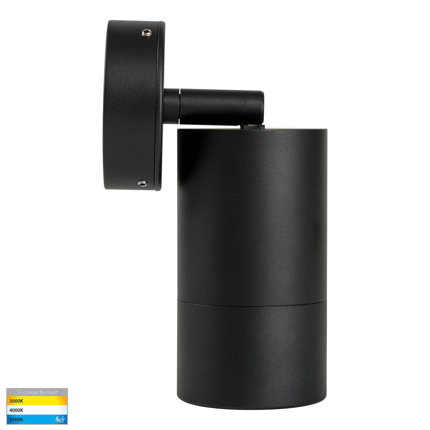 Single Adjustable Wall Pillar Light Black HV1228t