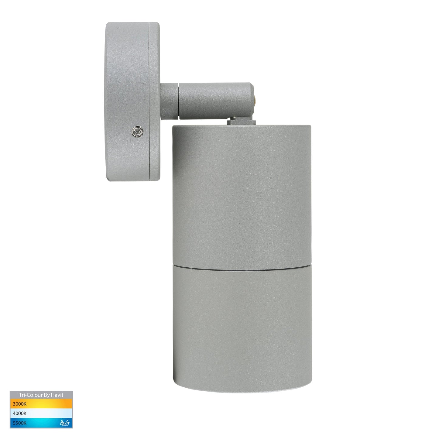 Hv1245t-Hv1247t - Tivah Silver Tri Colour Single Adjustable Wall Pillar Lights