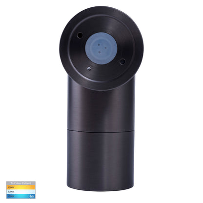 Single Adjustable Wall Pillar Light Graphite Coloured