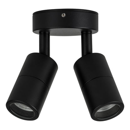 Double Adjustable Wall Pillar Light Black