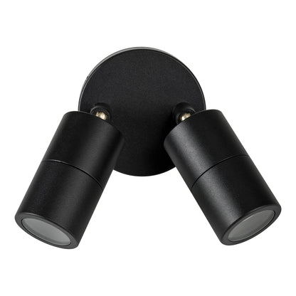 Double Adjustable Wall Pillar Light Black