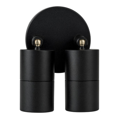 Double Adjustable Wall Pillar Light Black