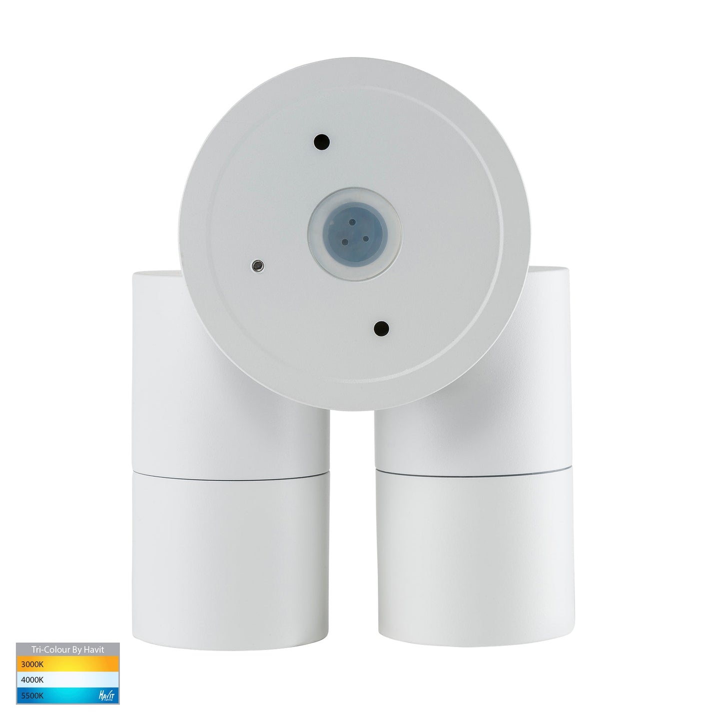 Hv1335t-Hv1337t - Tivah White Tri Colour Double Adjustable Wall Pillar Lights