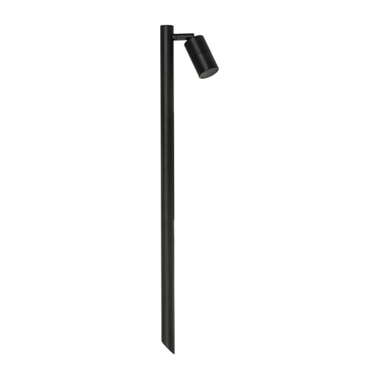 Single Adjustable Spike Spotlight - 600mm Spike Black